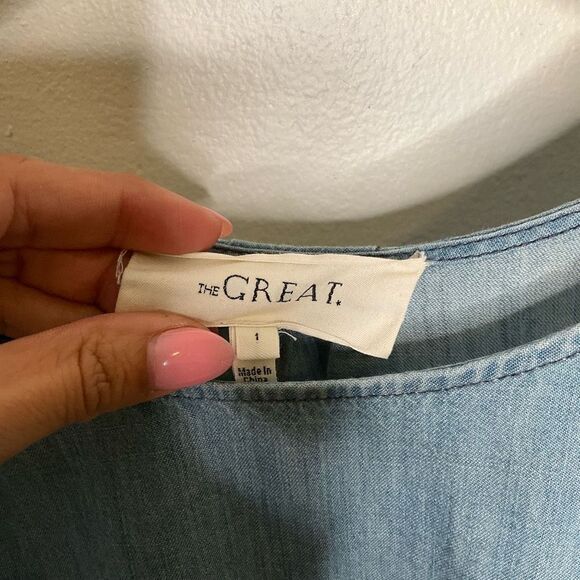 The Great. Chambray Dress - Picture 6 of 9